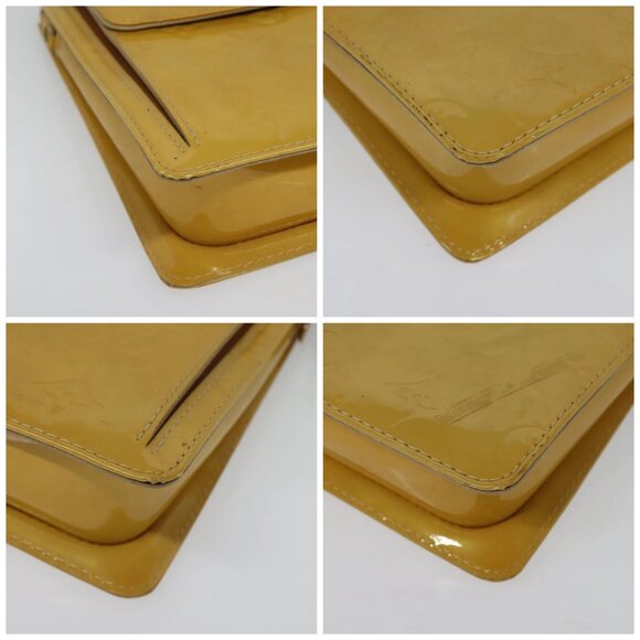 LOUIS VUITTON Monogram Vernis Motto Accessory Pouch Beige - Picture 16 of 16